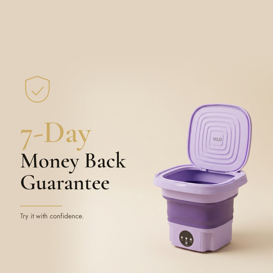 Bundle 1 Mini Washing Machine + 3 VELO Travel Wet Wipes