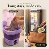 Bundle 1 Mini Washing Machine + 3 VELO Travel Wet Wipes