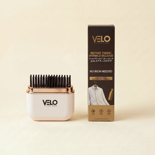 VELO Mini Hair Straightener with Instant Fabric Wrinkle Release