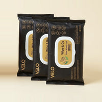 VELO Travel Wet Wipes - three Wipe & Go packs